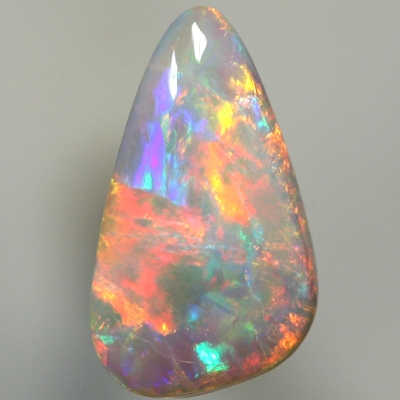 SOLID SEMI BLACK OPAL Very bright rolling flashes of red to orange to yellow. With VIDEO